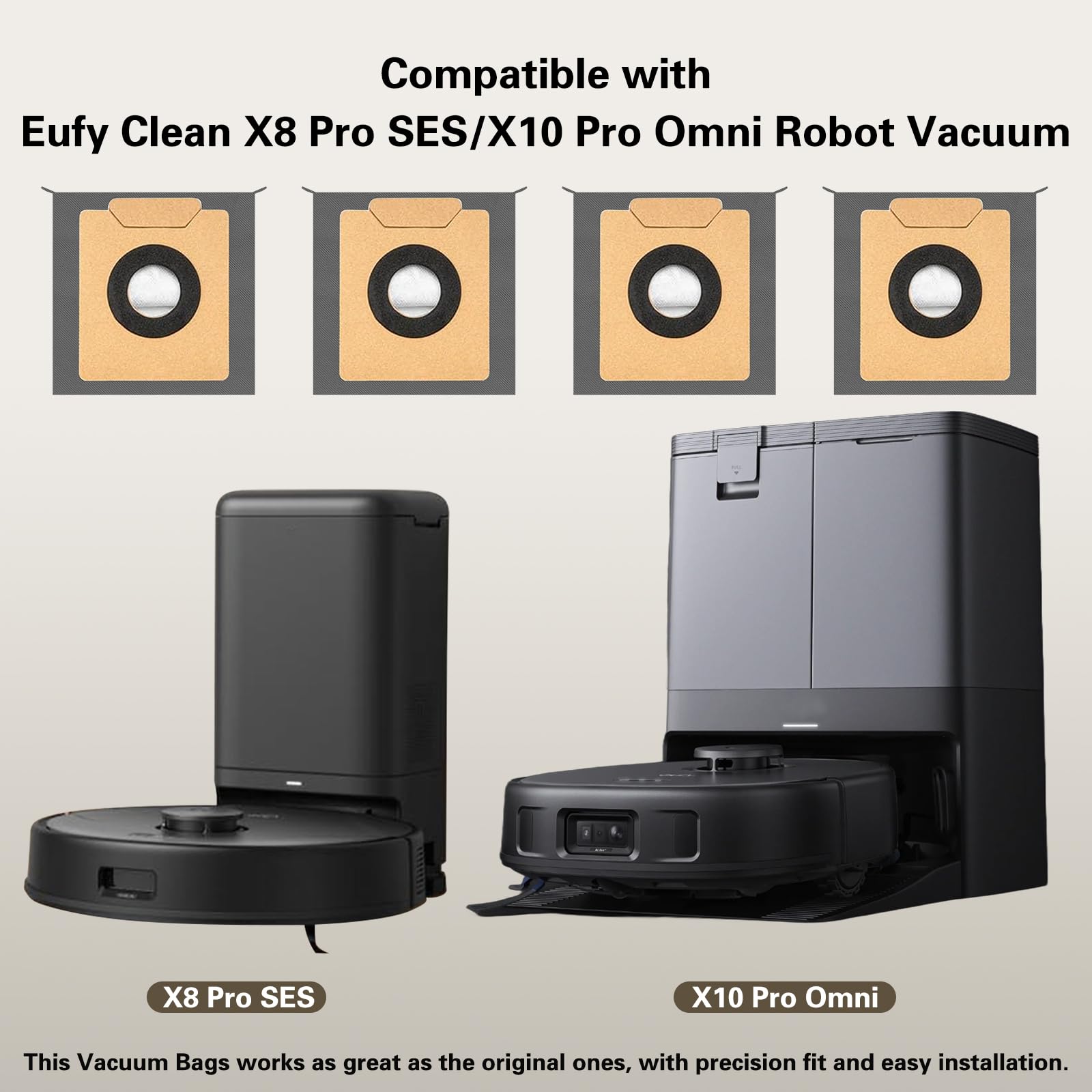 16 Pack Dust Bags For Eufy X10 Pro Omni Robot Vacuum And X8 Pro With Self Empty Station 4 Layer Replcement Bags I4546548985 - View #9