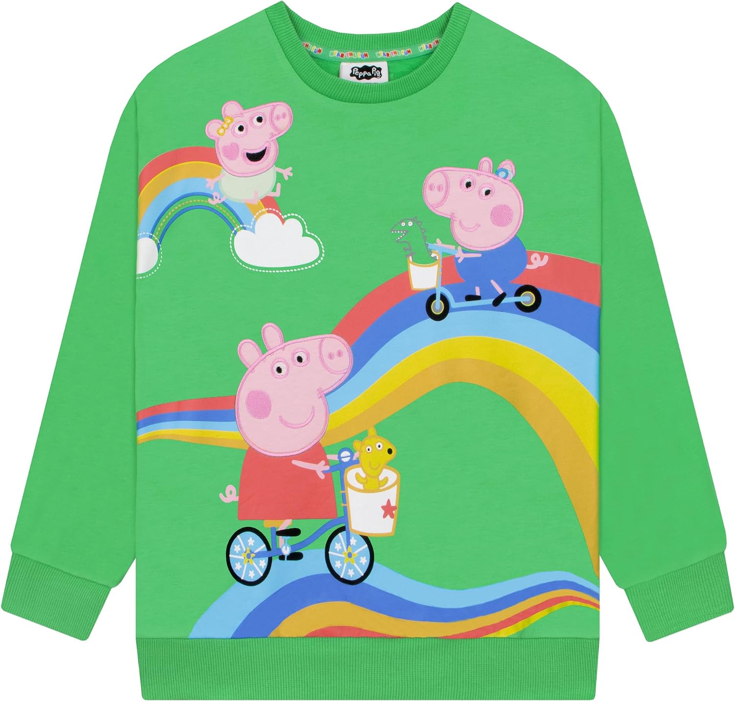 (-20%) Peppa Pig Jumper, Pullover Kinder Jungen Und Kinder Pullover Jungen, George Pig Sweatshirt, Grün 98