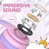 Auriculares JoySpark para niños, para escuela y niños pequeños, con conector de 3.5mm, rosa degradado 3