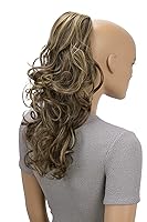 Vista 28 de CAISHA Extensiones de cola de caballo de 18 "voluminosas onduladas negro rojo mezcla PH38