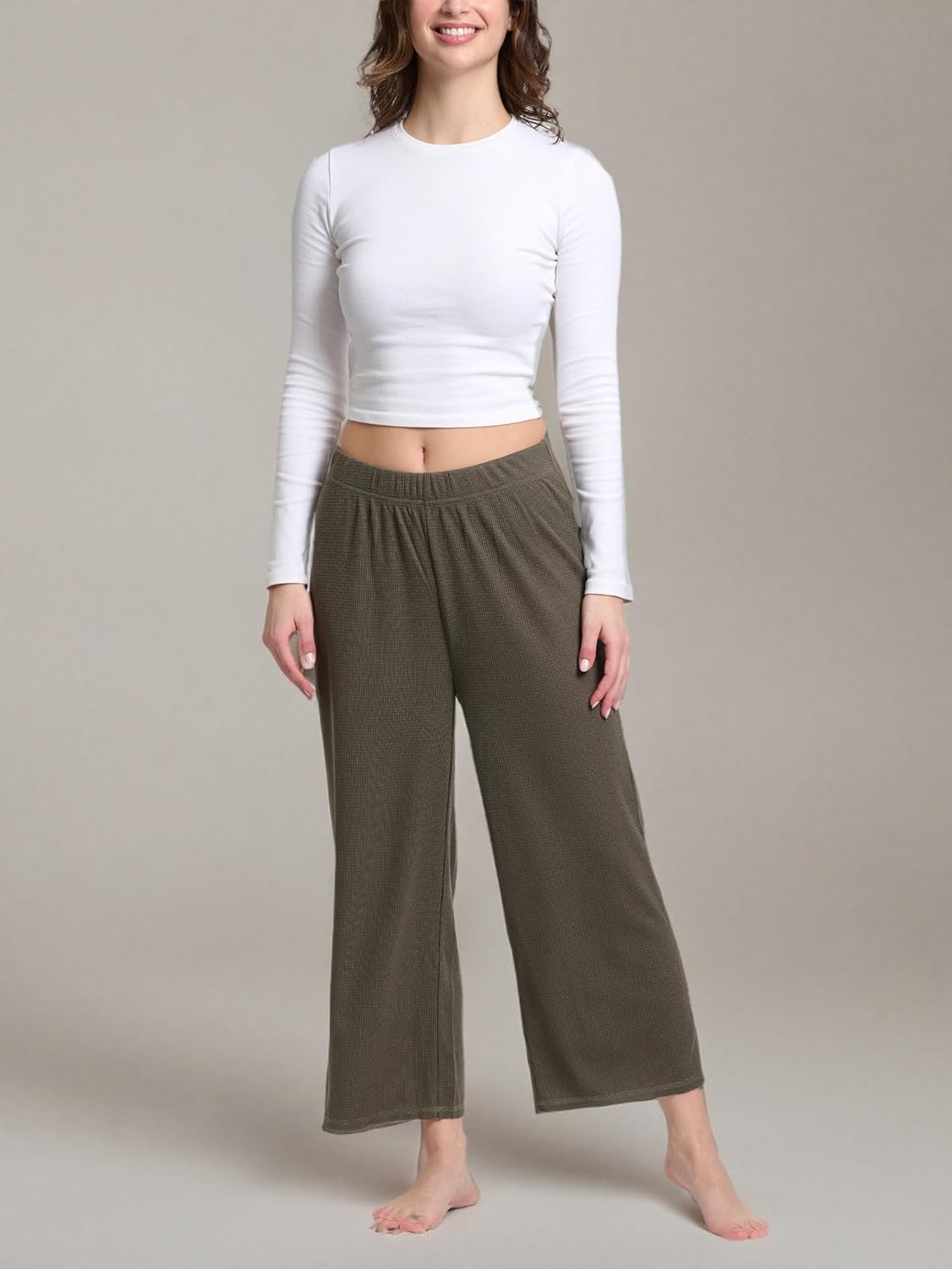 Mad Dog Lounge Women's Pajama Pants, Wide-Leg Cropped Capris, Casual Night Sleep Summer PJ Bottoms for Ladies - Image 8