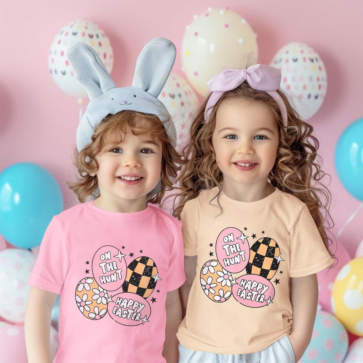 BOUTIKOME Toddler Girls Easter Eggs Shirts Baby Happy Easter T-Shirt Kids Tees Short Sleeve Tops Summer Clothes - Image 4