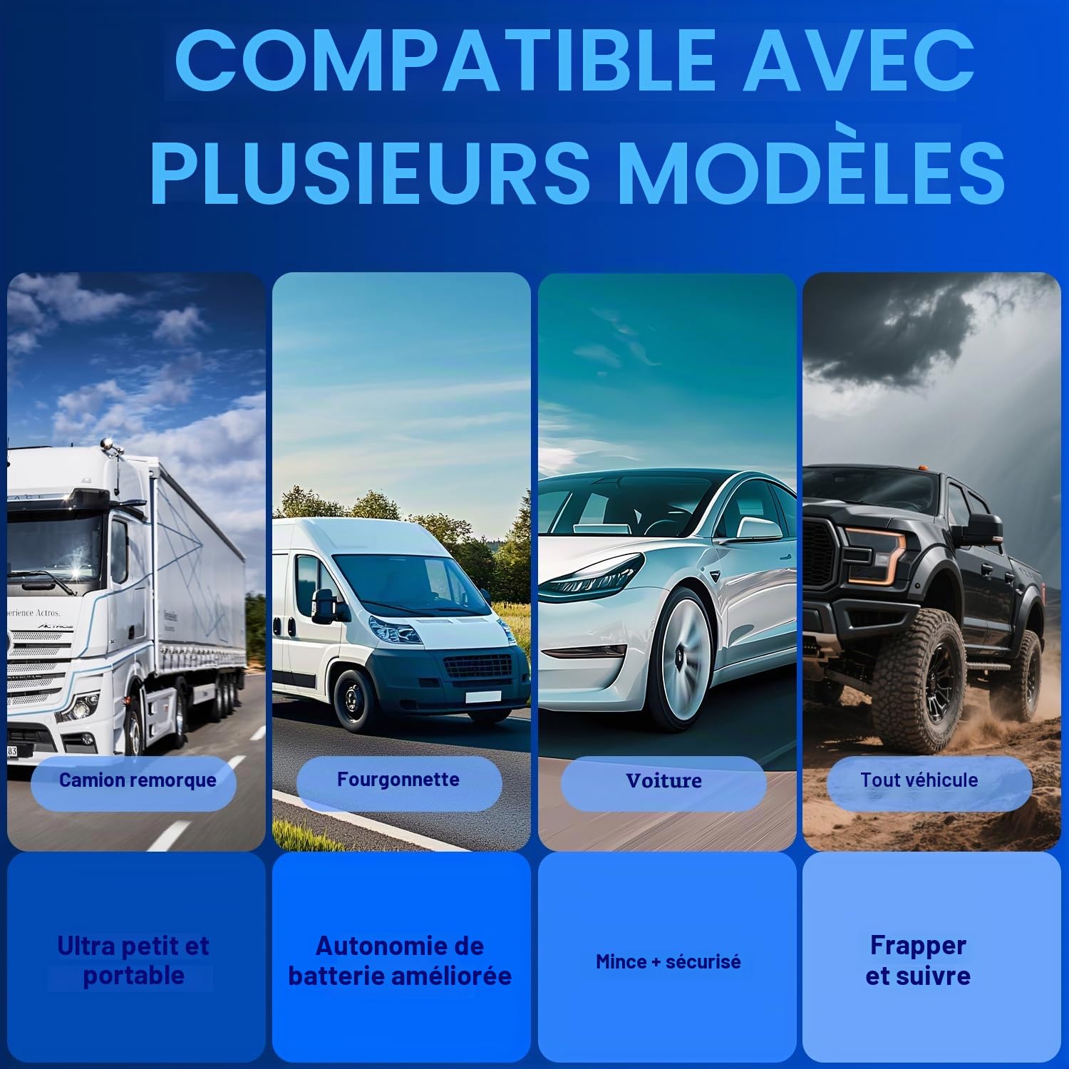 TKMARS 4G Traceur GPS Voiture sans Carte SIM,Batterie Longue 6 Mois, Antivol Tracker Professionnel Aimanté, Parcours Historique Alarme Vibration, Traqueur GPS Abonnement Requis TK905E