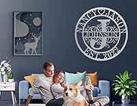 Vista 3 de Wedding Gifts for Couples 2025, Personalized Metal Name Signs, Custom Name Signs, Custom Family Name Sign, Last Name Sign, Monogram Letters Wall