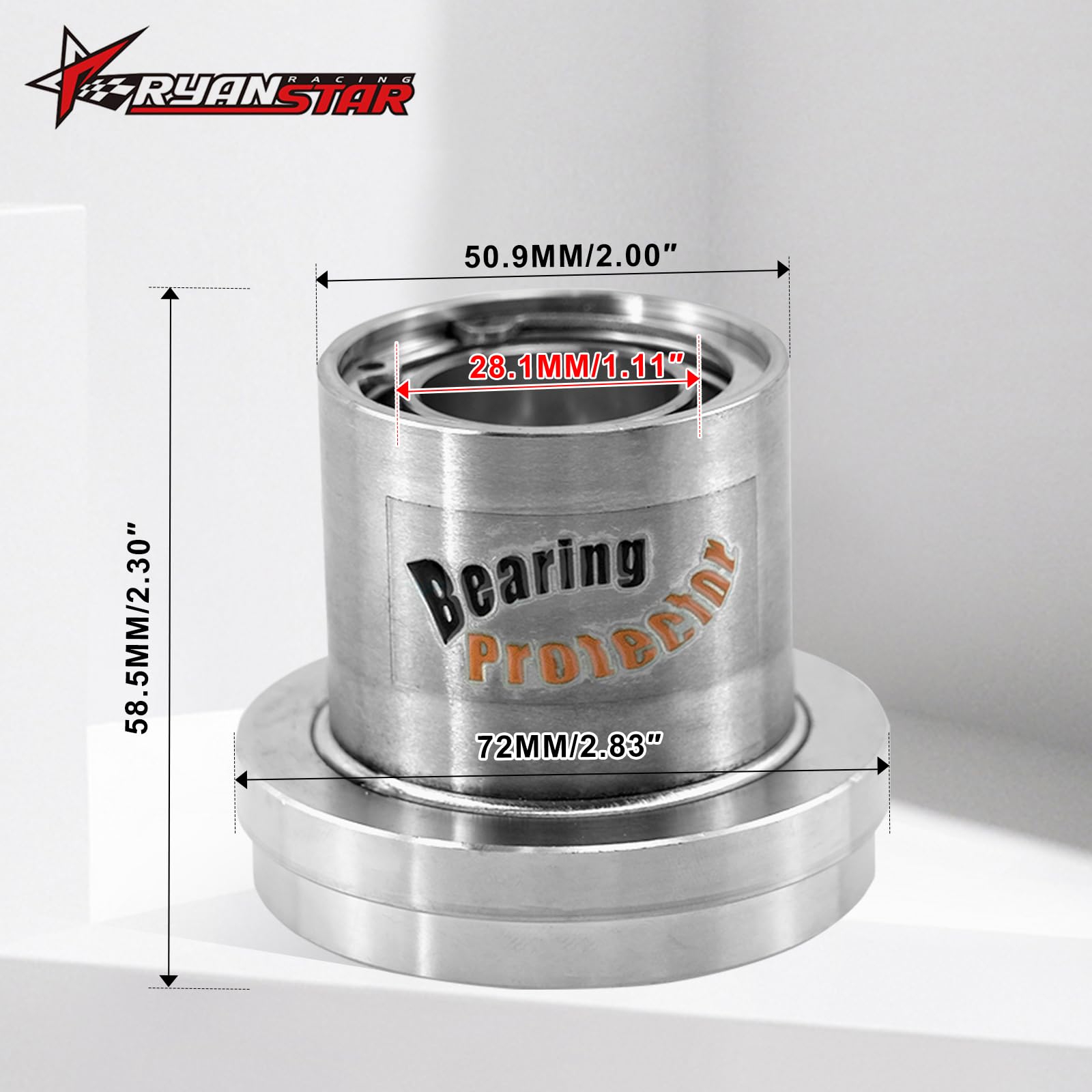 RYANSTAR RACING Stainless Steel Bearing Protectors 2.717