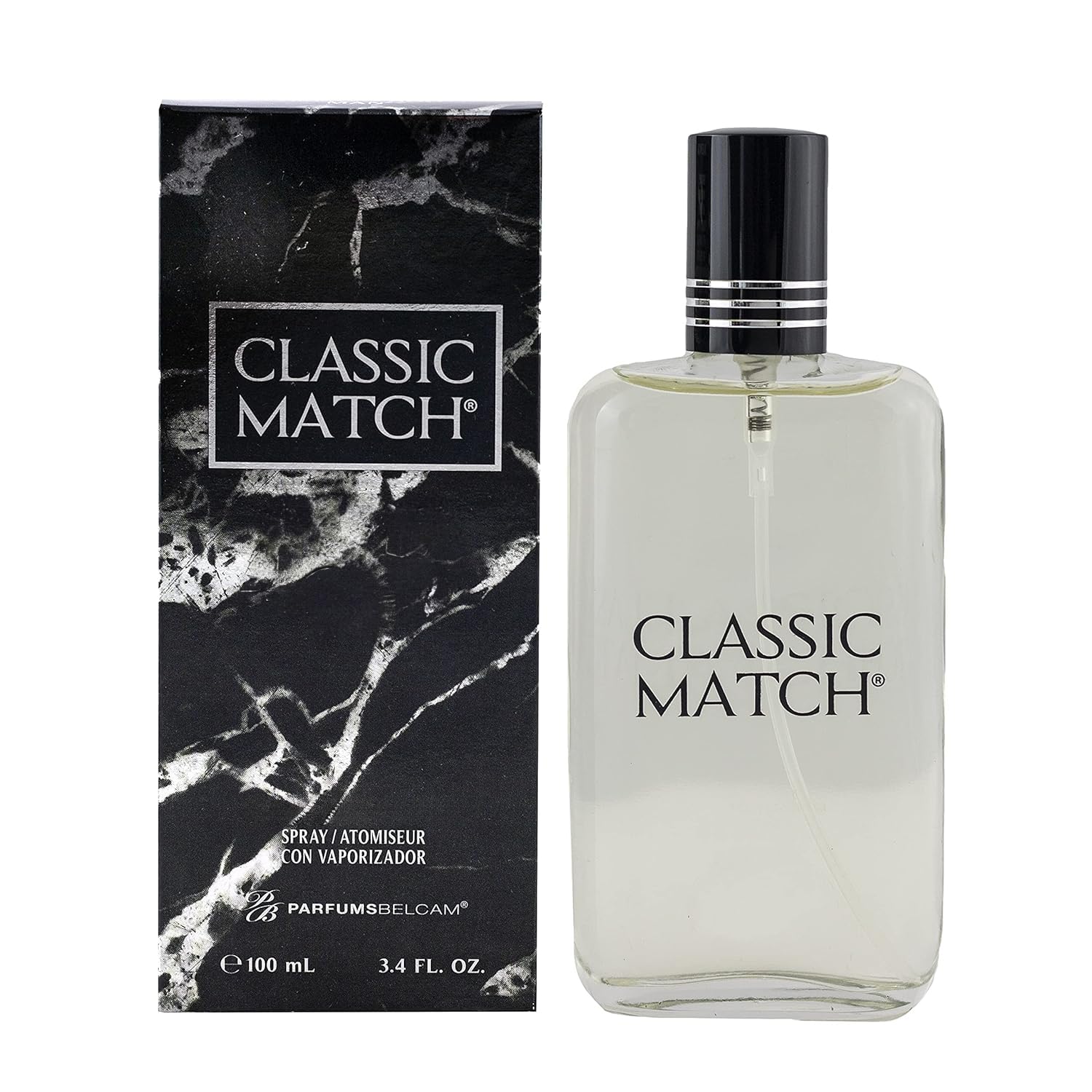 PB ParfumsBelcam Classic Match, Eau de Toilette Spray, Our version of a Designer. 3.4 Fl.Oz.