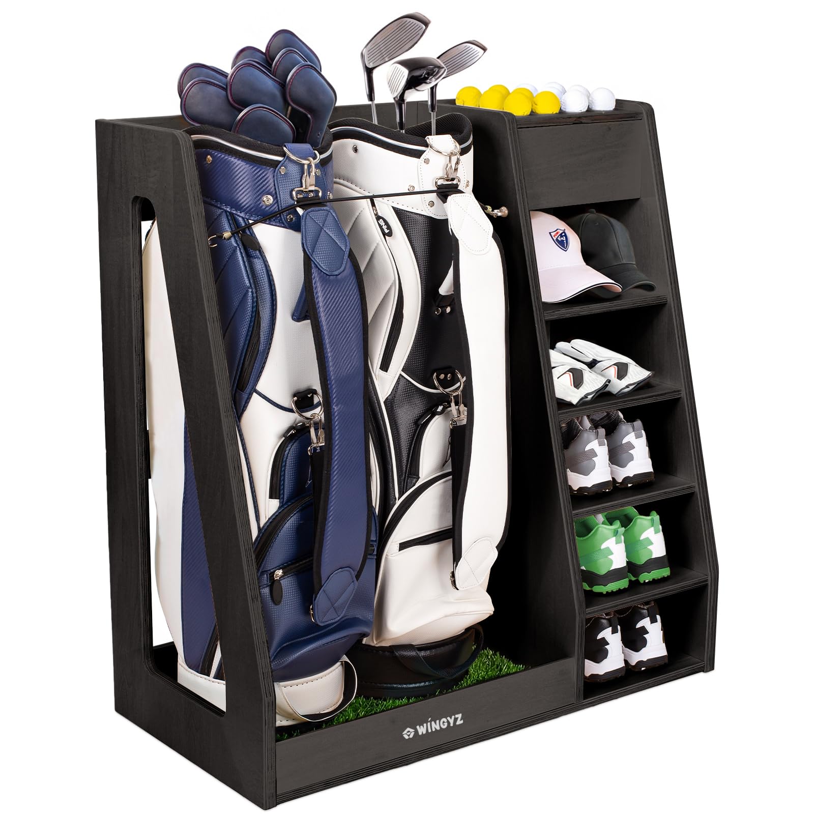 Amazon.com : WINGYZ Golf Bag Storage for 2 Bags, Premium Birch