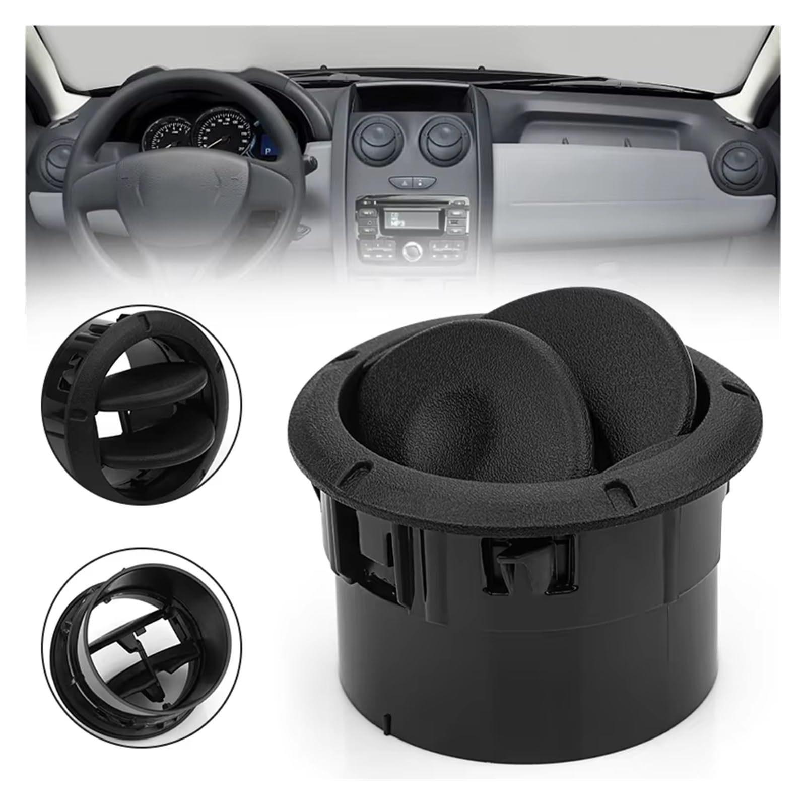 Grille de ventilation intérieure bloquée Nissan NV400 : solution de rechange noire - 6