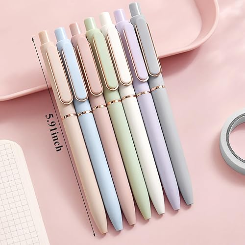 Miniatura 2 de Bolígrafos de gel, 7 bolígrafos negros, 0.020 in, flexibles y de secado rápido, soporte para bolígrafo de punta fina negra, suave al tacto,