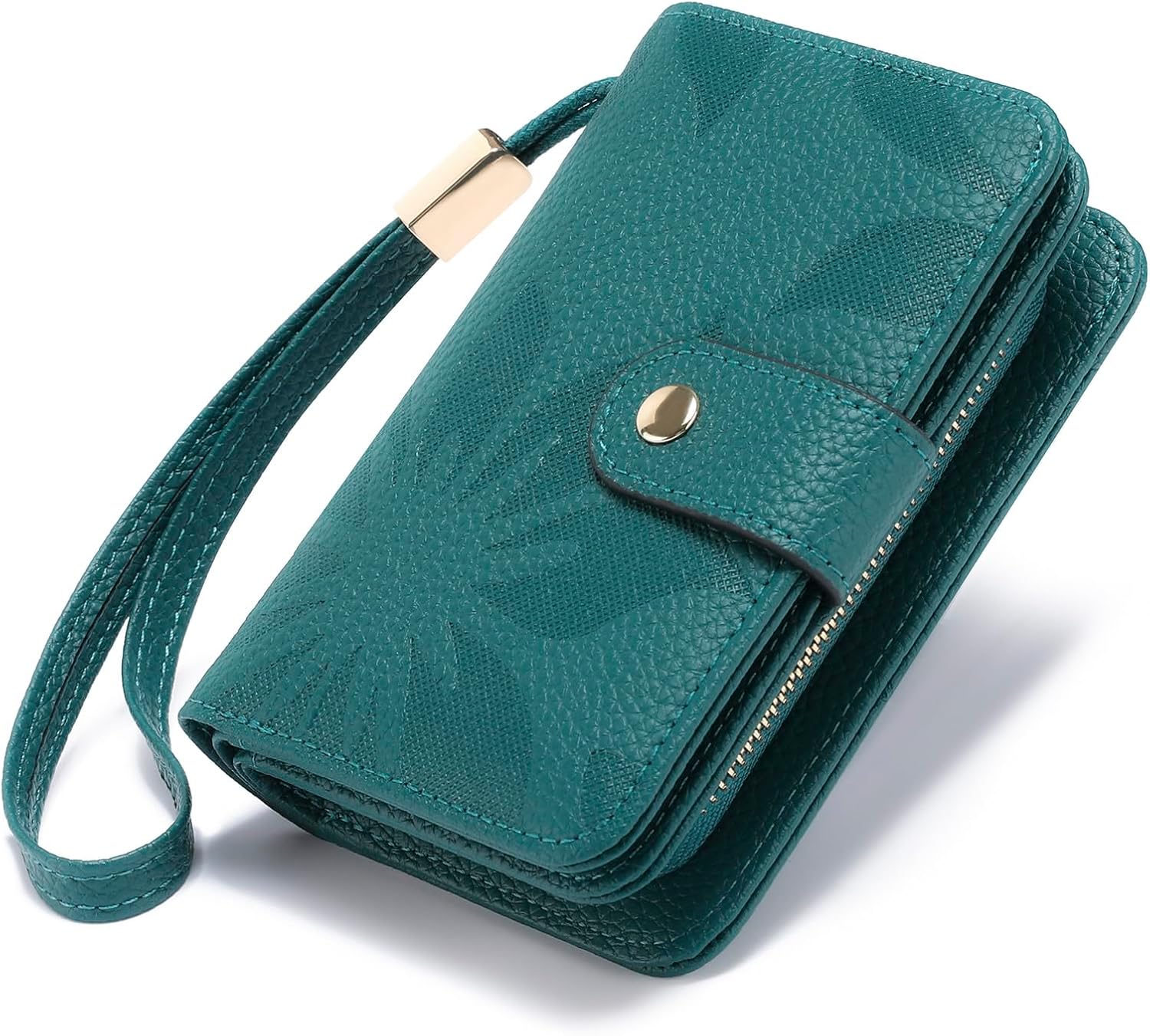 GAEKEAO Small Wallets Woman RFID Blocking Leather Wristlet Purse Bifold Ladies Wallet Credit Card Holder with ID Window - Image 8