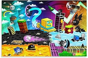 MNXTWHFSZ Geometry Anime and the Dash Poster - Canvas Wall Art for Modern Home Décor