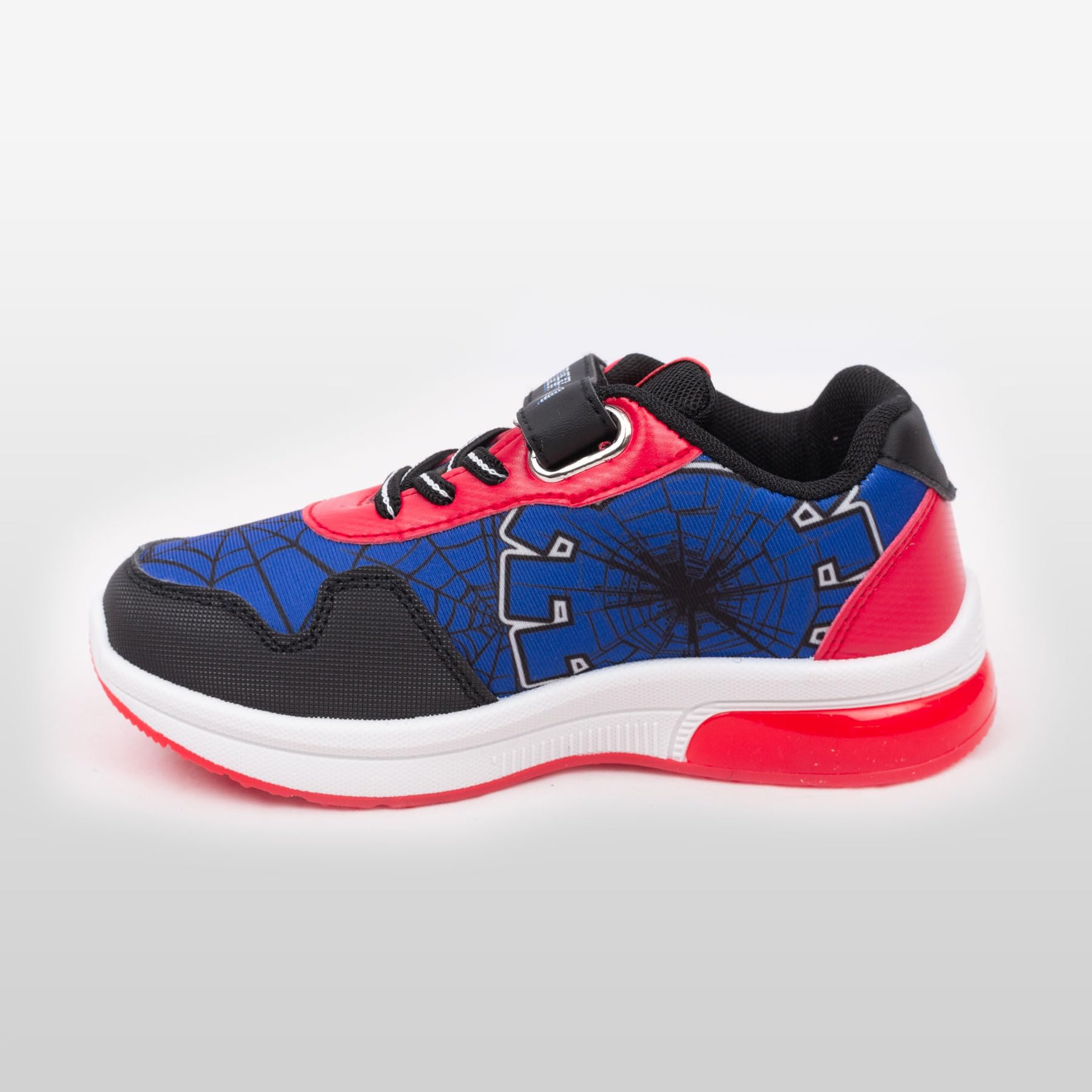 Marvel Spiderman - Bambino - Scarpe Sneakers Scarpe da Ginnastica con Luci LED - Prodotto Originale con Licenza Ufficiale [6765 Blu/Nero LED - 30]