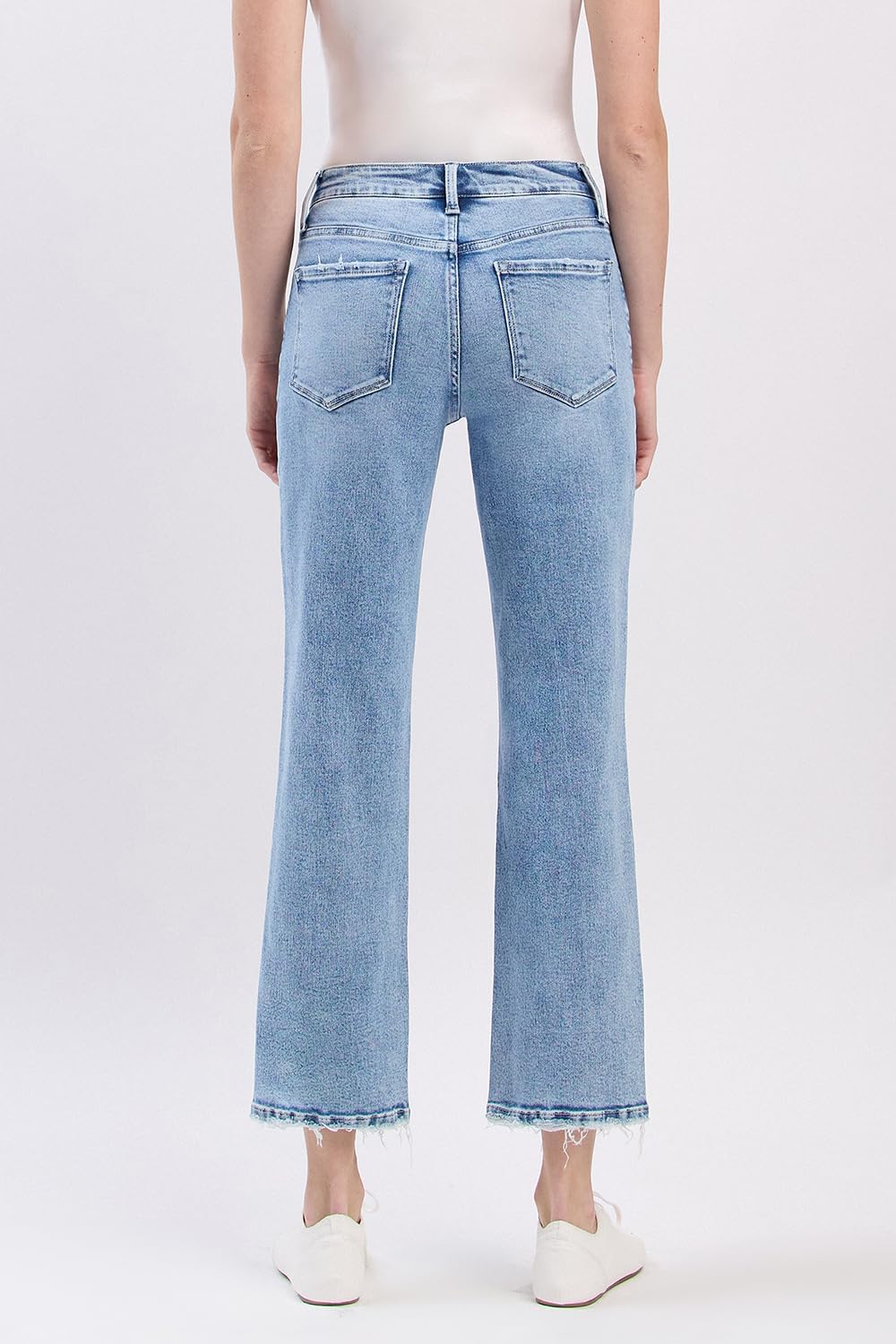 VERVET High Rise Ankle Straight Jeans T6525