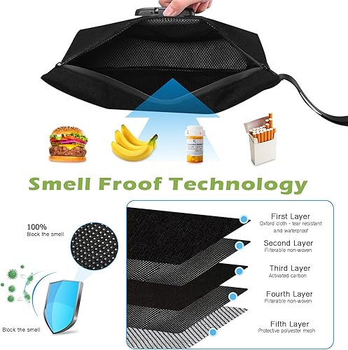 Miniatura 2 de KeeKit Bolsa de dinero con cerradura de combinación, 13 x 8 pulgadas, impermeable, para hombres y mujeres, bolsa de accesorios de bloqueo para