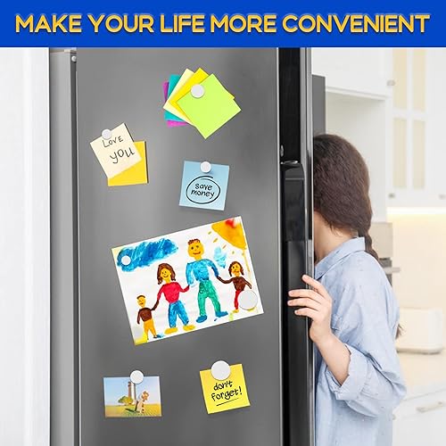 Miniatura 76 de Paquete de 120 imanes pequeños de 0.197 x 0.079 in, imanes de neodimio para manualidades, pizarra blanca, bricolaje