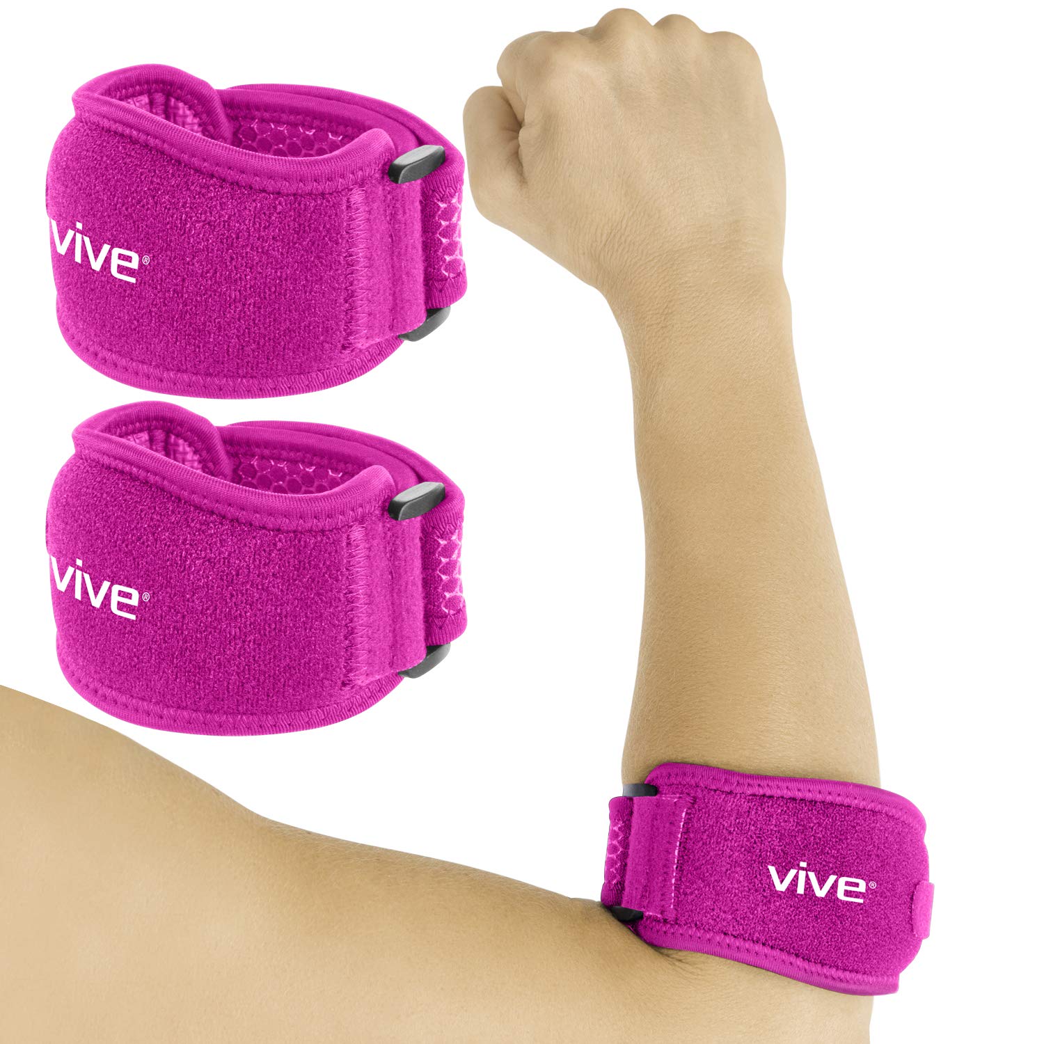 Buy Vive Tennis Elbow Brace (Pair) Rheumatoid Arthritis Strap For