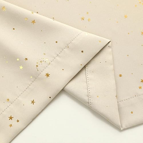 Vista 111 de Mangata Casa - Cortinas opacas para dormitorio, 2 paneles, cortinas térmicas para ventana, para sala de estar, cortinas que oscurecen. Azul marino