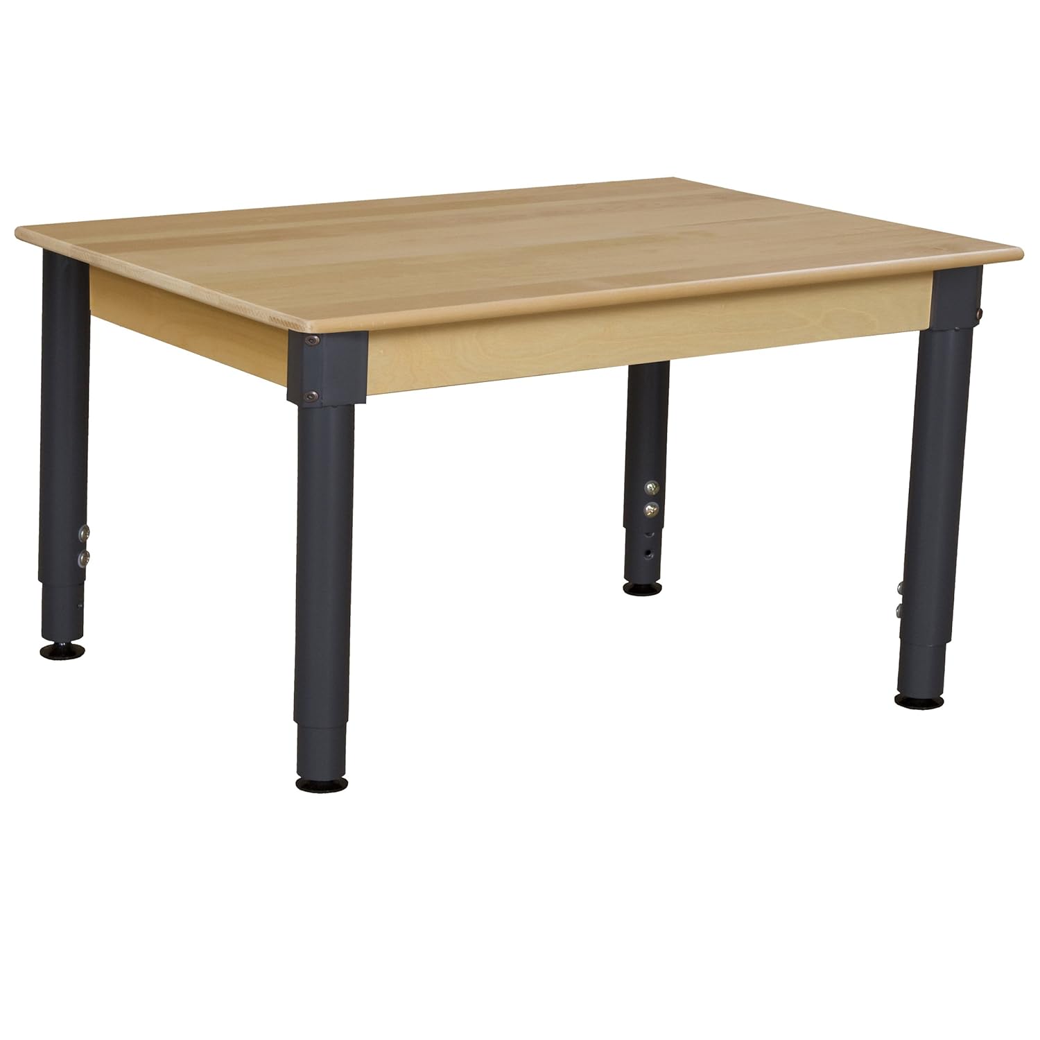 Wood Designs 848A1829 Rectangle Hardwood Table with 18"29" Adjustable Legs, 24" x