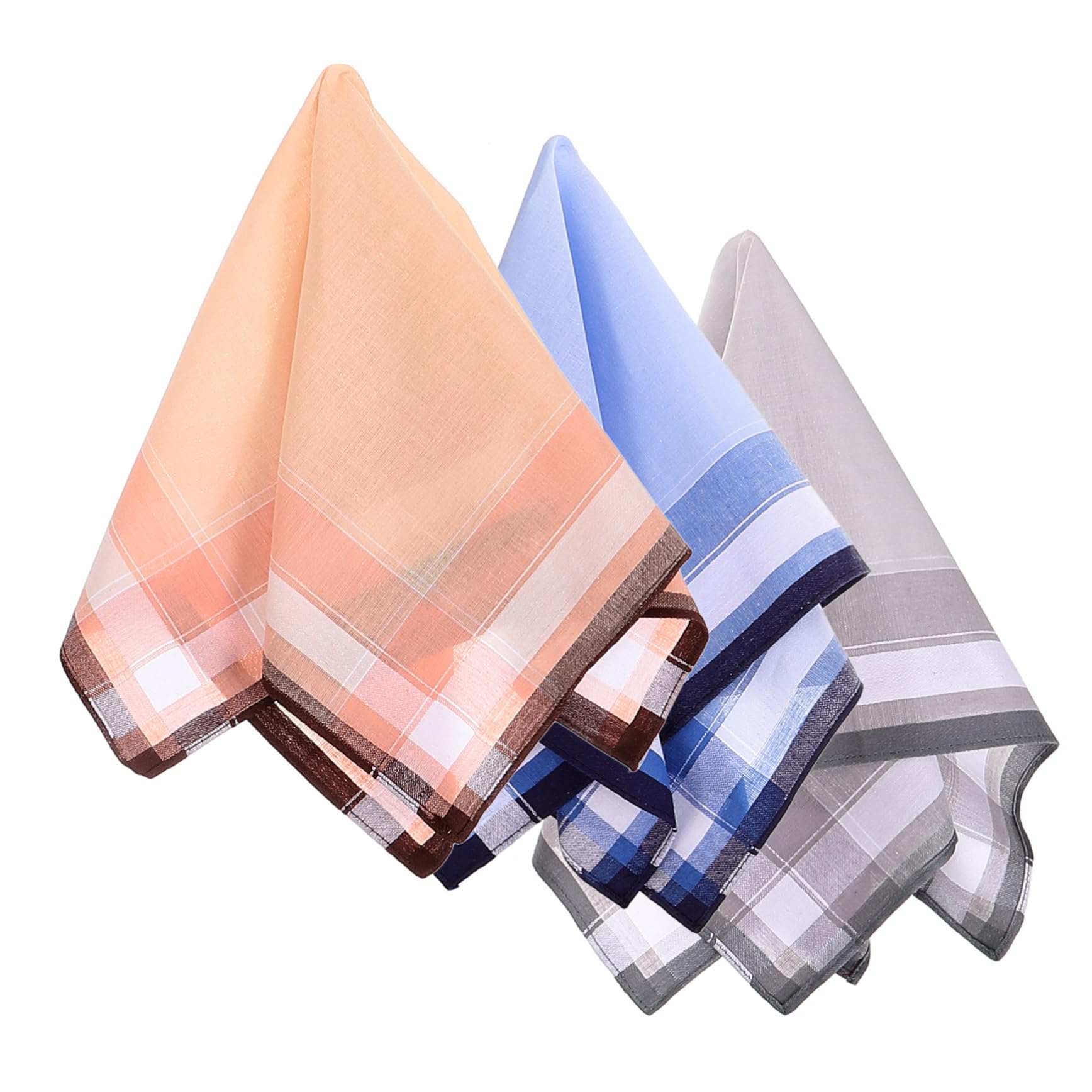 Beaupretty Mouchoir En Coton Accessoires Envelopper Les Pères À Carreaux Coups De Pied Mariage Rose Pochettes Pour Hommes De Nuptiale Couleur Aléatoire