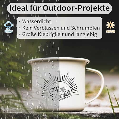 Miniatura 7 de Lya Vinyl Vinilo permanente amarillo brillante, rollo de vinilo adhesivo de 12 pulgadas x 6 pies, rollo de vinilo adhesivo amarillo brillante para