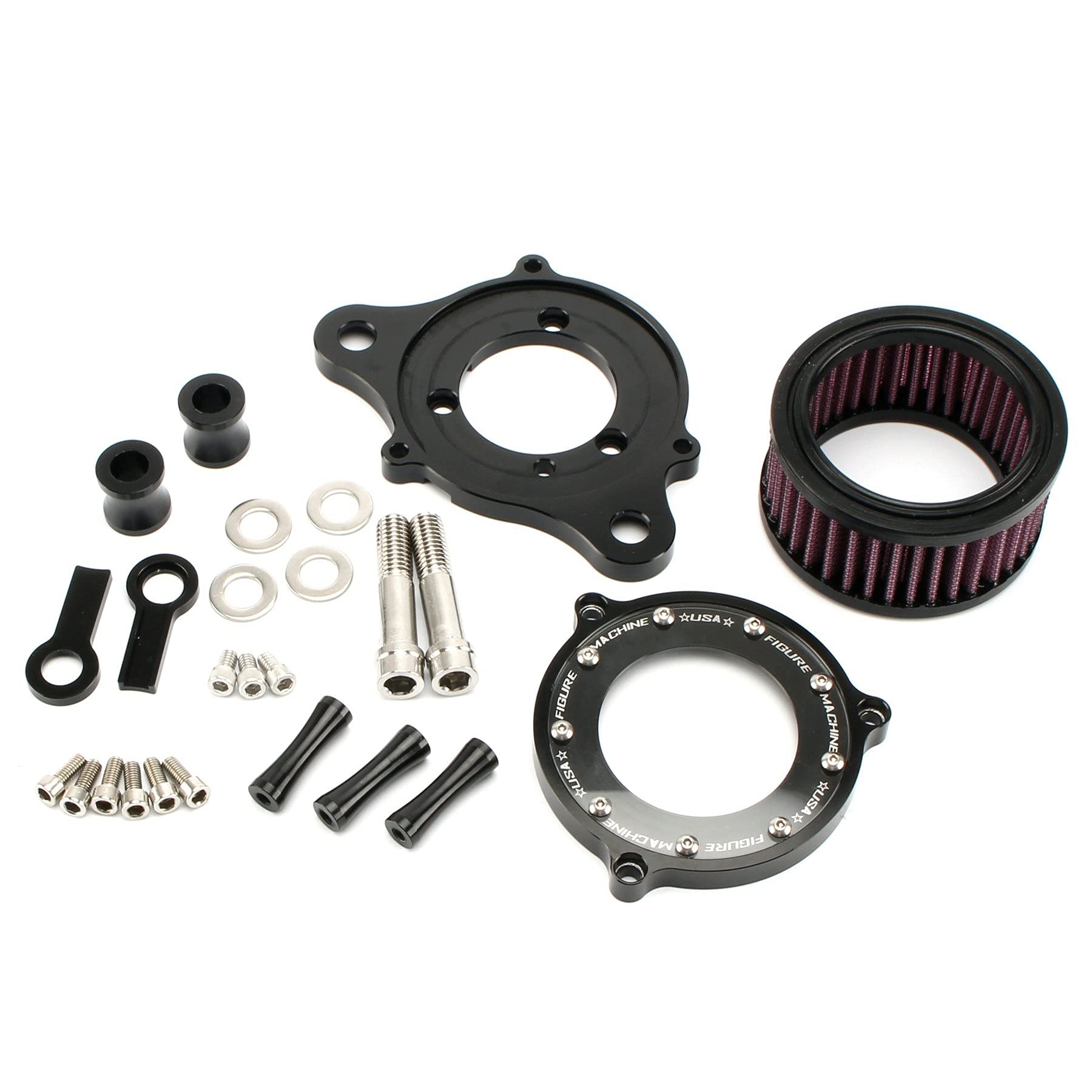 Filtr powietrza motocykla zestaw układu dolotowego filtra CNC, dla Harley, Sportster XL883 XL1200 Iron 883 48 72 siedemdziesiąt dwa 1991-2021 Wymiana filtra powietrza w motocyklu
