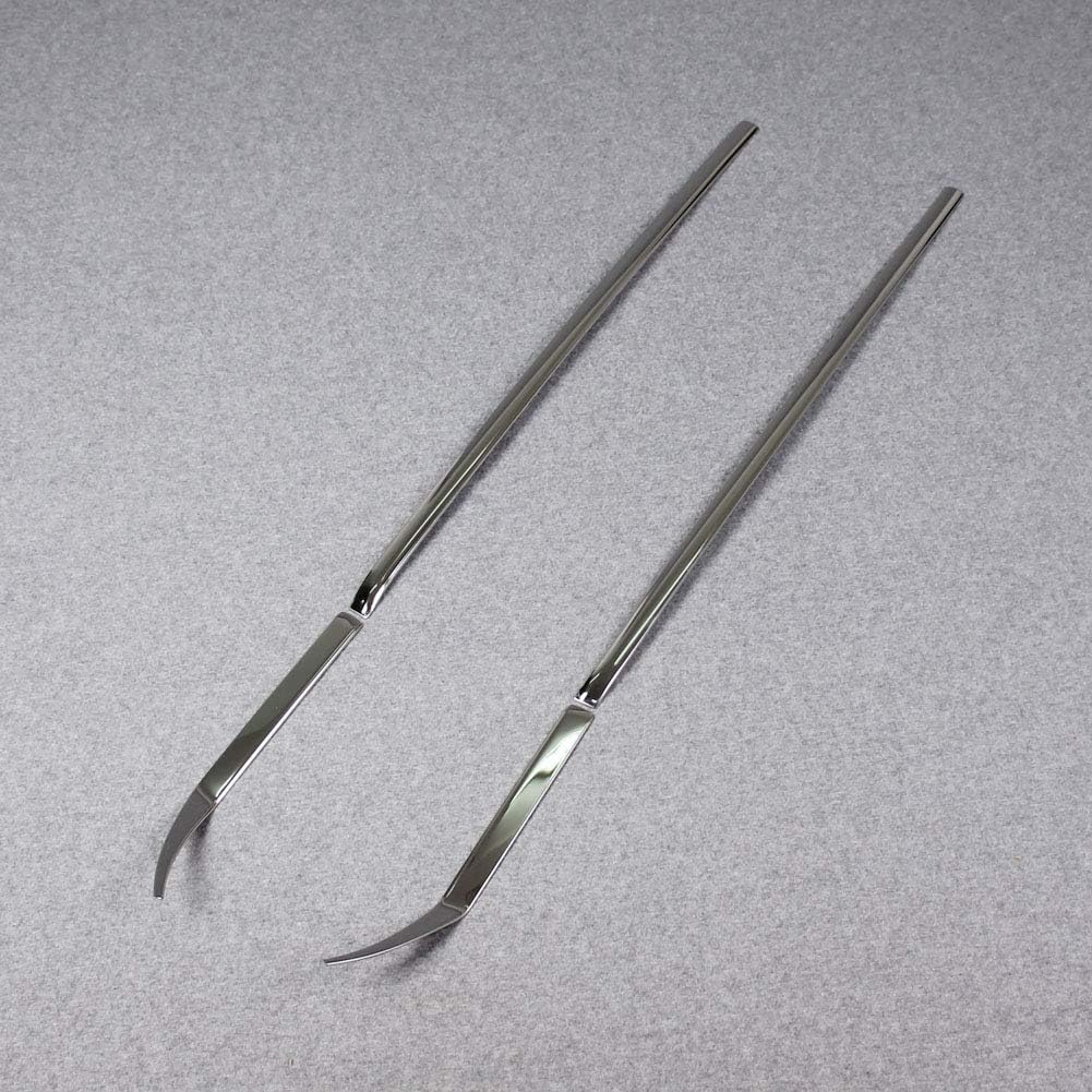 Beautost Fit for Toyota RAV4 2019 2020 2021 2022 2023 2024 2025 Windshield Side Beveled Window Cover Trim Stainless Steel