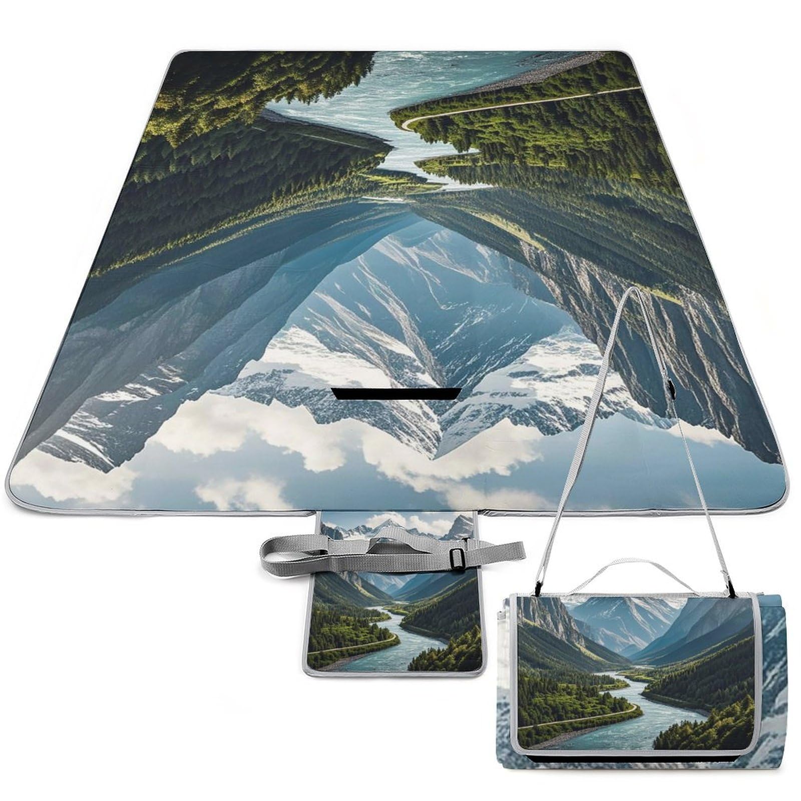 Tapis de parc pliable et couverture de pique-nique imperméable anti-sable