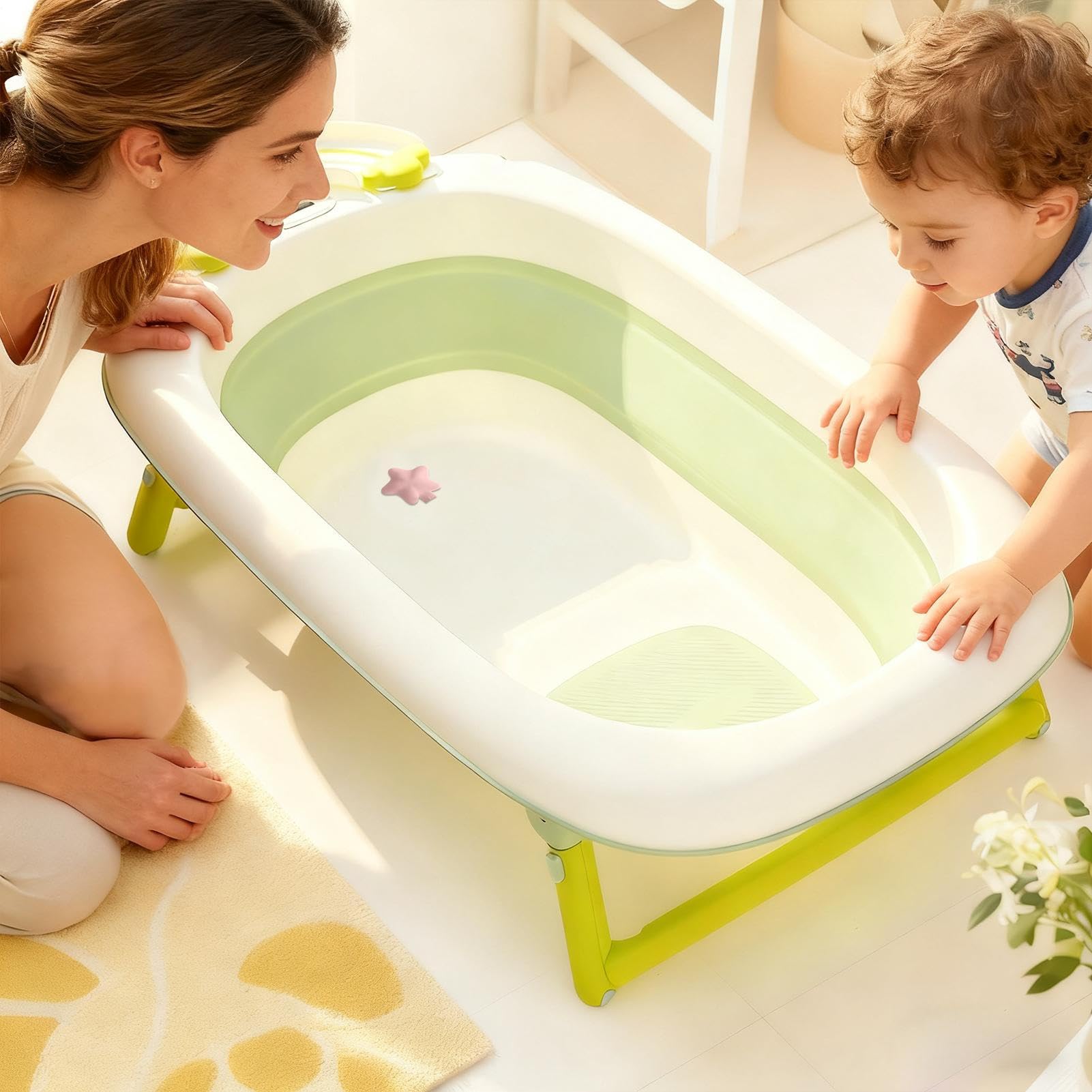 Tappo per Vasca Antigoccia E Sigillatura Sicura 2 Pezzi | Tappo In Silicone Per Scarico Vasca Per Bambini Ragazzi Ragazze In Età Prescolare Casa Asilo Appartamento Affitto