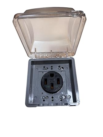 Hubbell HBL9450A 50A Outlet W/Weatherproof Cover/Gang Box Nema 3R Kit