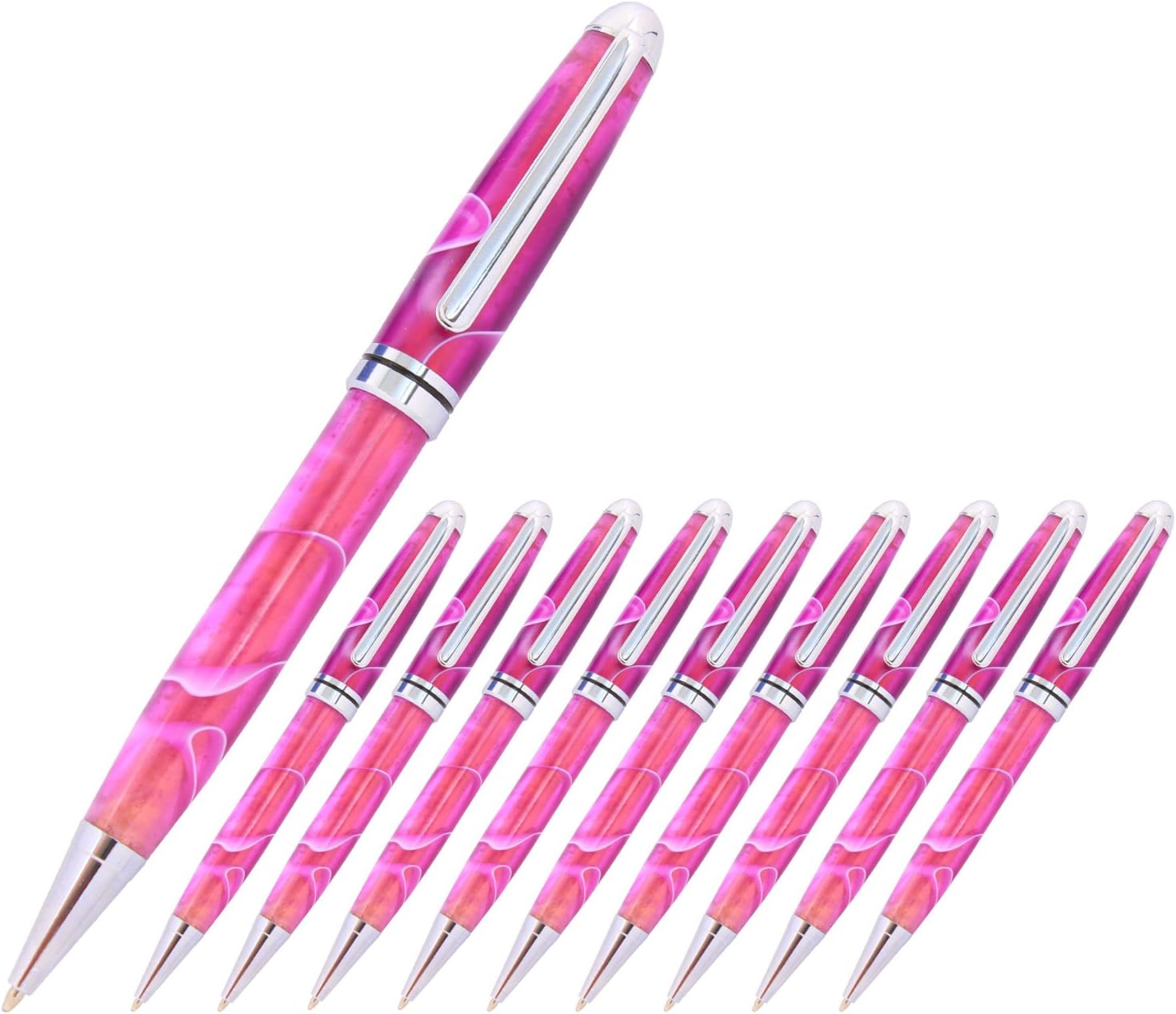 Legacy Woodturning, European Pen Kit - Chrome, 10 Pack