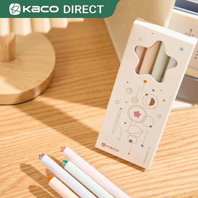 Kaco FIRST Bolígrafos Gel Tinta Negra 0.7 mm Pack 4 miniatura 4