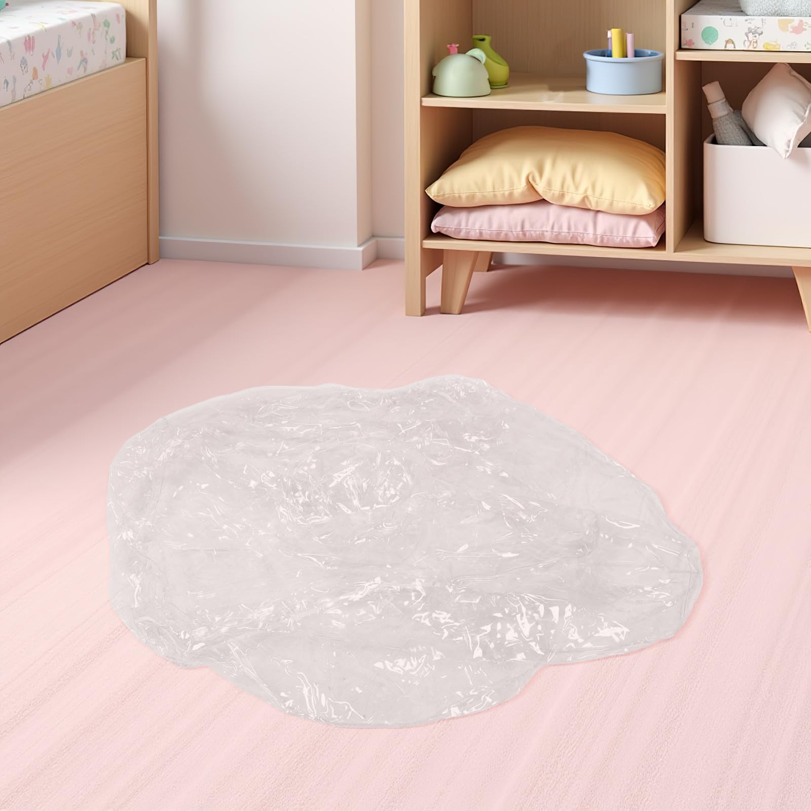 NUOBESTY Funda Transparente para sofá o de Peluche, Impermeable, de PVC, para Guardar Juguetes de Peluche, Organizador Grande y Transparente para Habitaciones de niños.