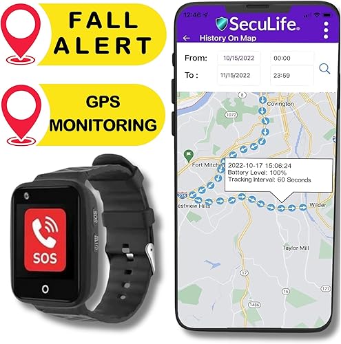 Miniatura 2 de SecuLife SOS Smartwatch para personas mayores  Dispositivo de reloj inteligente de monitoreo de salud de ancianos con altavoz de asistencia y