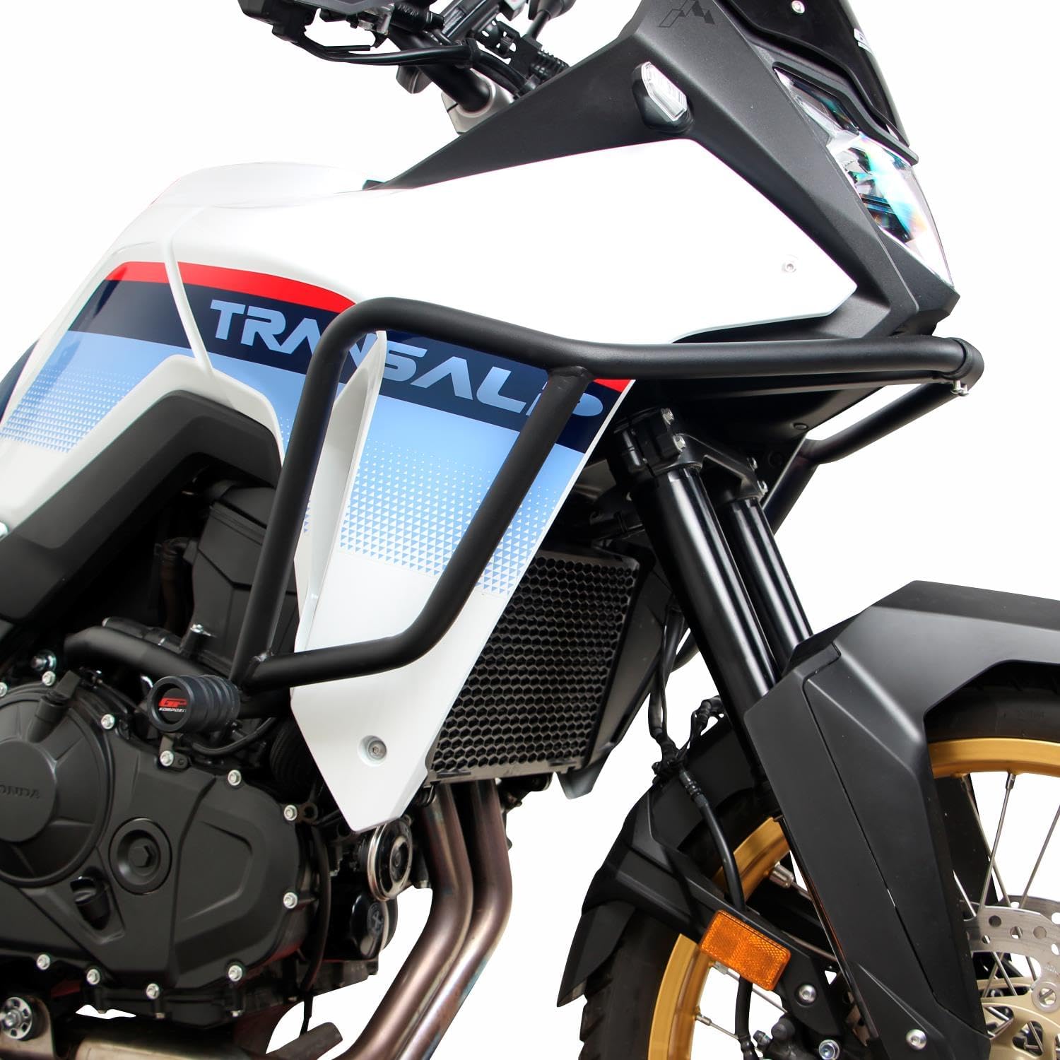 GP Kompozit Engine Guard Crash Bar Protection Black Compatible for Honda XL750L Transalp 2023-2024