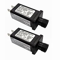 Vista 9 de Transformador LED de 24V Controlador LED Fuente de Alimentación Clase 2, Transformador de Bajo Voltaje Impermeable IP44 Enchufe de EE. UU. para Luz