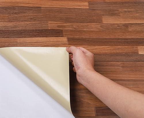 Miniatura 2 de Papel de contacto autoadhesivo de madera con bloque de carnicero para encimeras de cocina, armarios, puerta, mesa, escritorio, muebles, papel tapiz