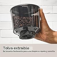Vista 6 de OXO Brew - Molinillo de café cónico con rebabas de acero inoxidable, plateado, rebabas de acero inoxidable, molienda inteligente automática de un
