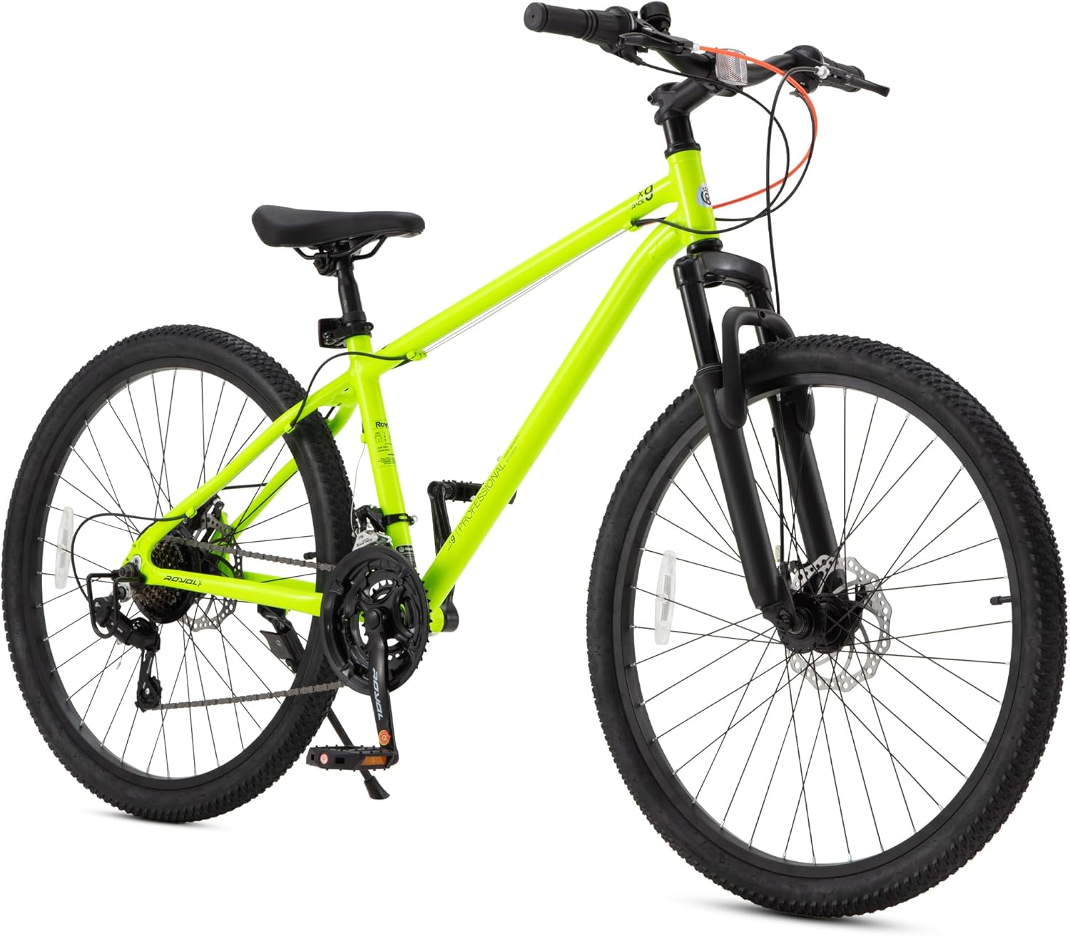 royalbaby kids mountain bike for boys and girls, ultra-light aluminum 20-24 inch wheel bicycle for 6-14 years old children, 7/21-speeds drivetrain green 26 inch?21-speeds? x9