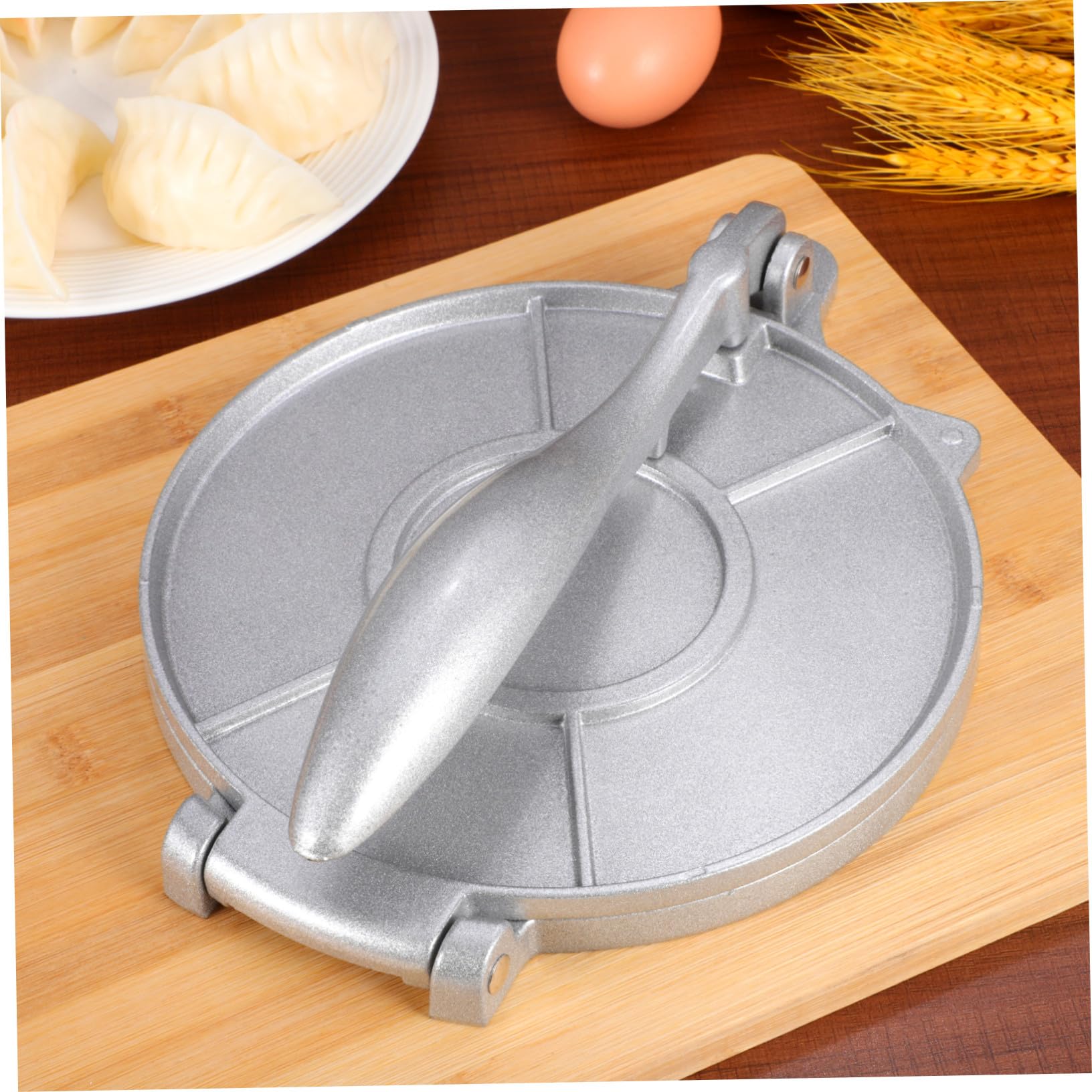 Prensa para de Aluminio de Tortillas Mexicanas Aleación Manual Ecológica y Redonda Herramienta para Moldear Fácil y Práctica hacer Tortillas Caseras Cocina Masa