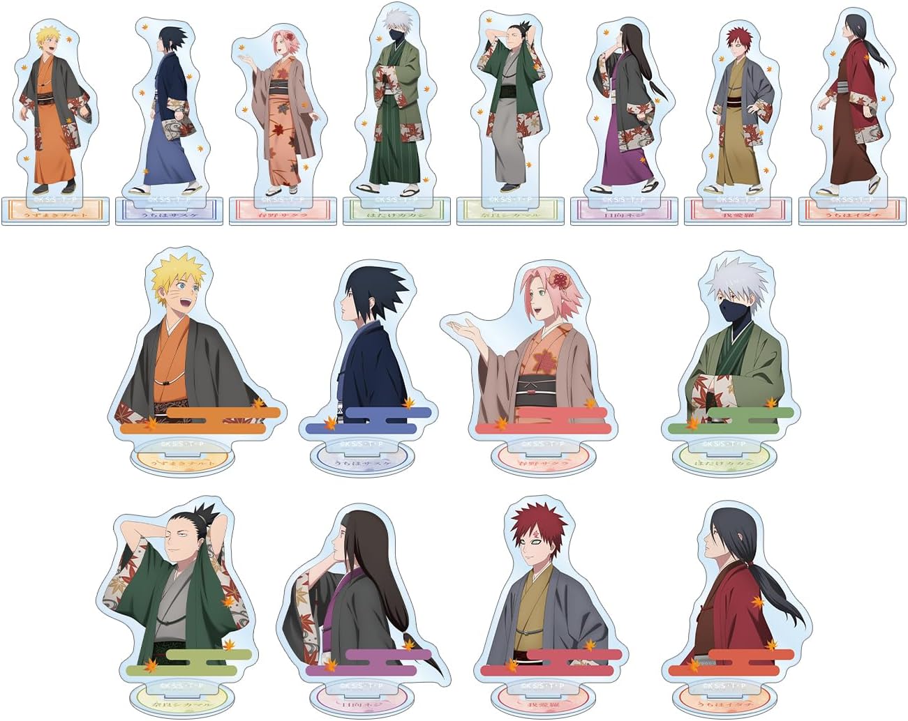 Naruto Shippuden Illustrated Autumn Walk Ver. Trading Acrylic Stand, Box of 16