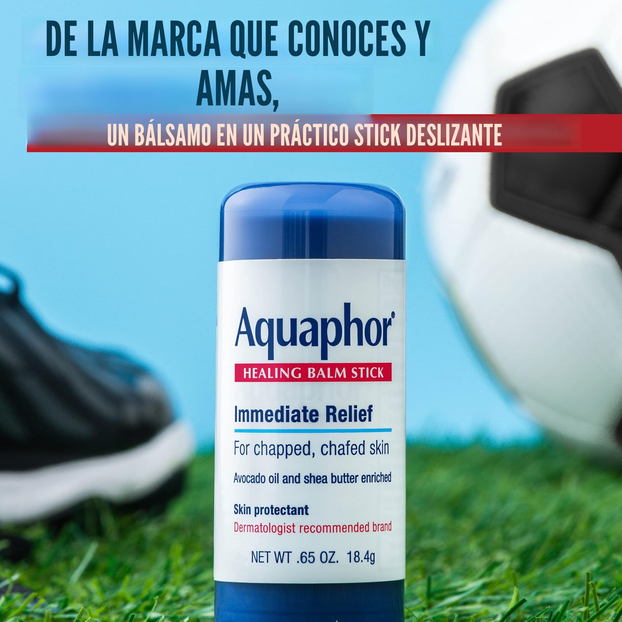 Aquaphor Palillo de bálsamo curativo, protector de piel con aceite de aguacate y manteca de karité, barra de 0,65 onzas