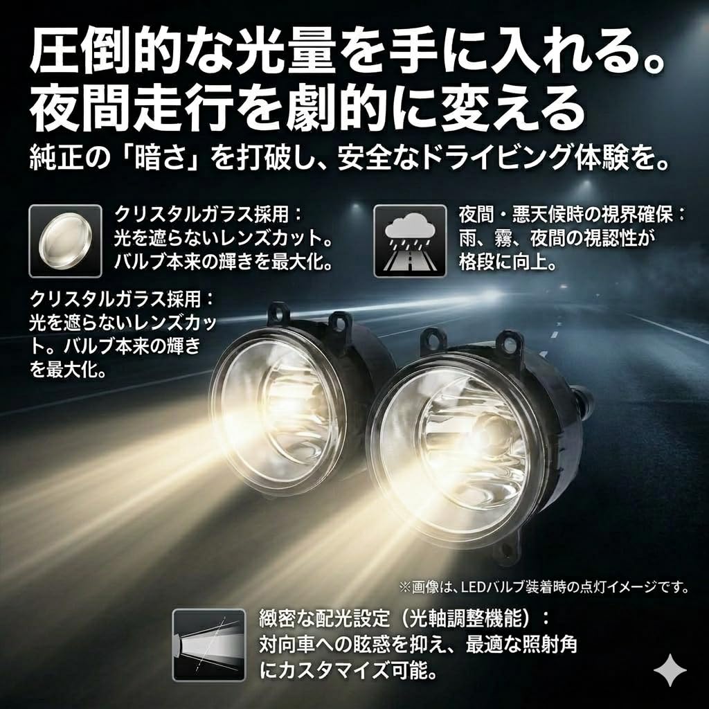 Amazon | トヨタ フォグランプ ユニット 純正交換用 LED化 HID対応