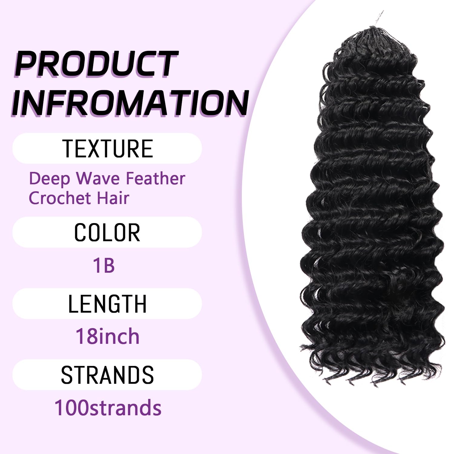 Miracle Knots Human Hair Blend Curly Crochet Extensions