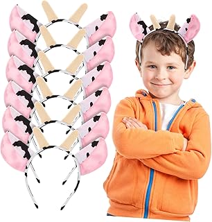 FOMIYES 12pcs Plush Cartoon Animal Ears Hair Hoops Fun Boys and Girls Lightweight Headbands for Boy Girl for Birthdays Festivals