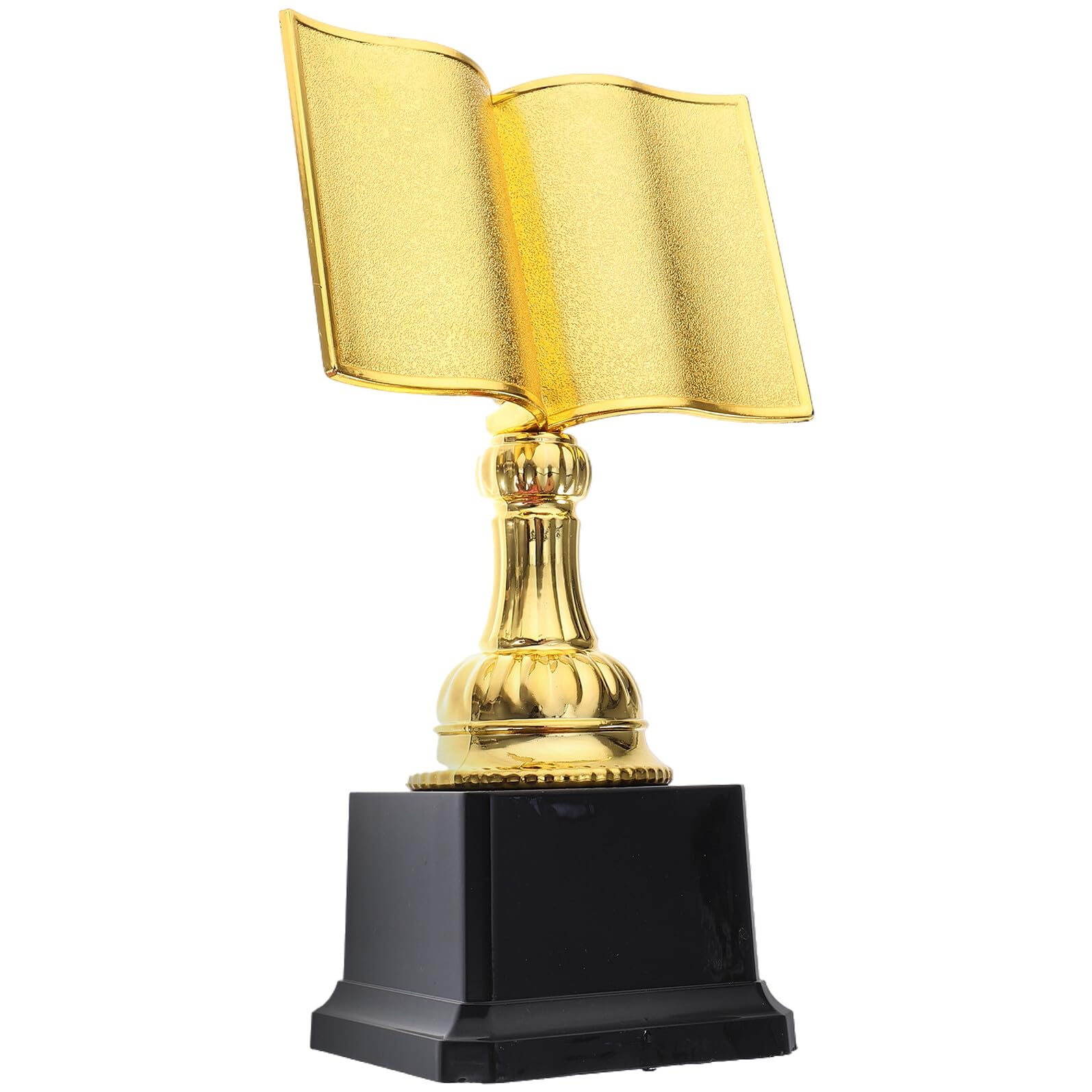 Healvian Auszeichnungstrophäe Lesewettbewerb Kunststoff Pokal mit Goldenem Design als Preis für Gewinner und Erinnerung an Leseveranstaltungen