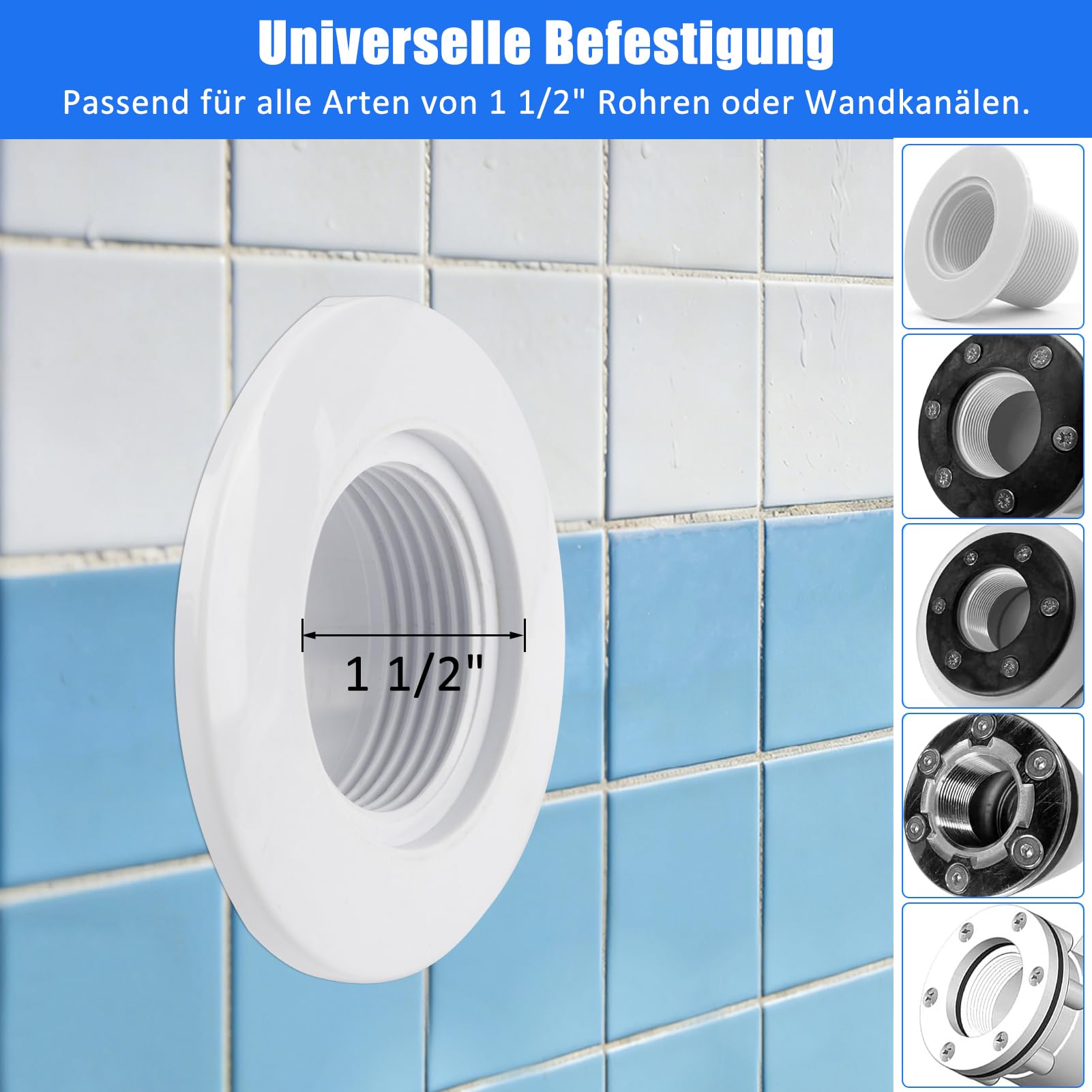 Projecteur LED Piscine Par56 20W IP68 12V 5500-6500K Blanc Froid