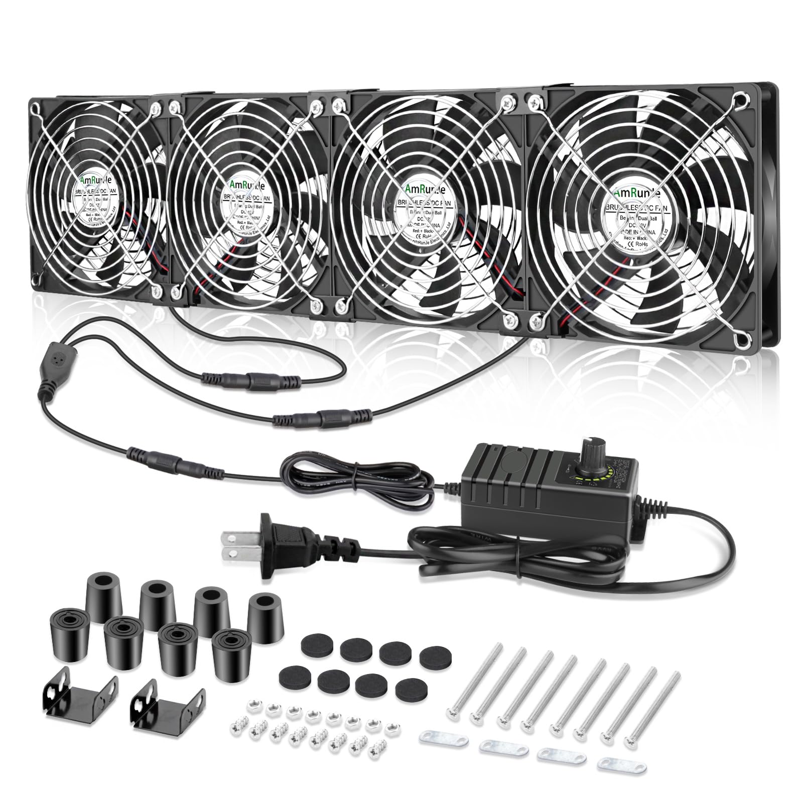 Wentylator serwerowy 120 mm, wentylator 120 mm, duży przepływ powietrza 110 V, 120 V, 220 V, 240 V, do samodzielnego montażu, wentylator AC do platform górniczych, próżniowy