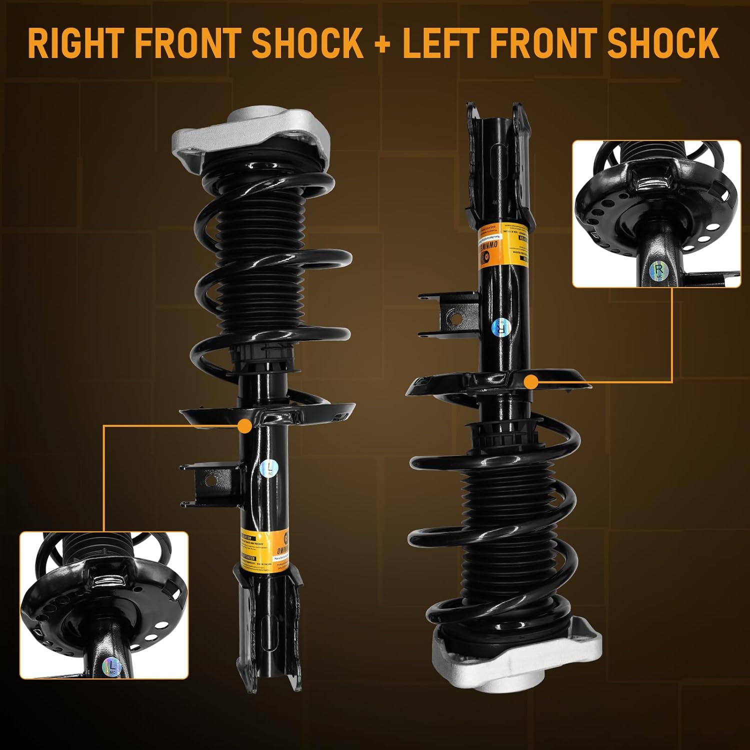 A1173231500 Front Shocks and Struts for Mercedes Benz CLA C117 X117 CLA250 2013-2019, A-Class W176 A200 A45 AMG 2012-2018 Left Right Front Strut Shock Absorber