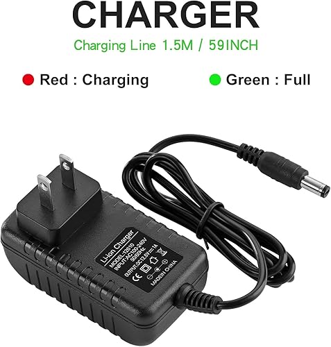 Miniatura 3 de Cargador de pistola de masaje 12v  12.6v 1.0A cargador para pistola de masaje 12.6v cable de alimentación interruptor fuente de alimentación