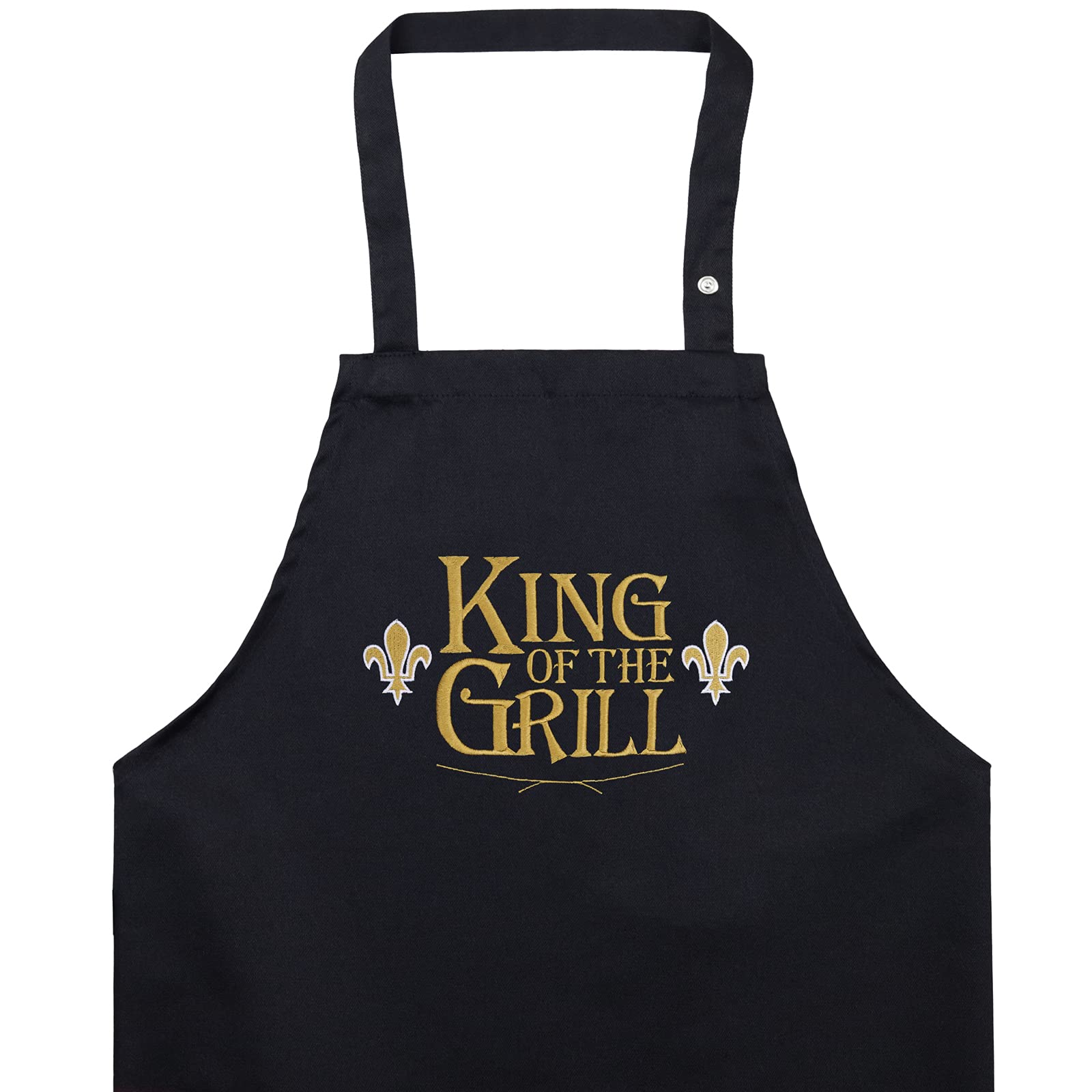 EXPRESS-STICKEREI Schürze Papa/Opa Männer - Kochschürze mit Design Grillschürze für Männer/Damen Schürze verstellbar mit Tasche - Chef kocht Küchenschürze Herren Latzschürze Vatertag Geschenk